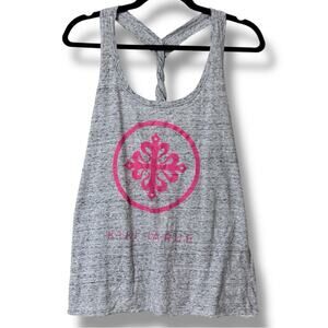 District Made women’s size medium grey and pink tank KIKI LARUE workout active